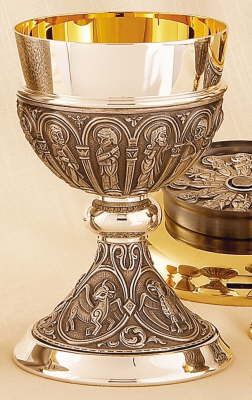 Silver Chalice With Bowl Paten